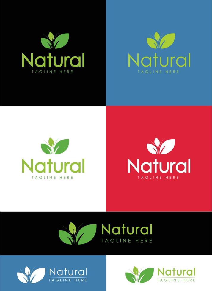 natural logotipo vetor arte eps