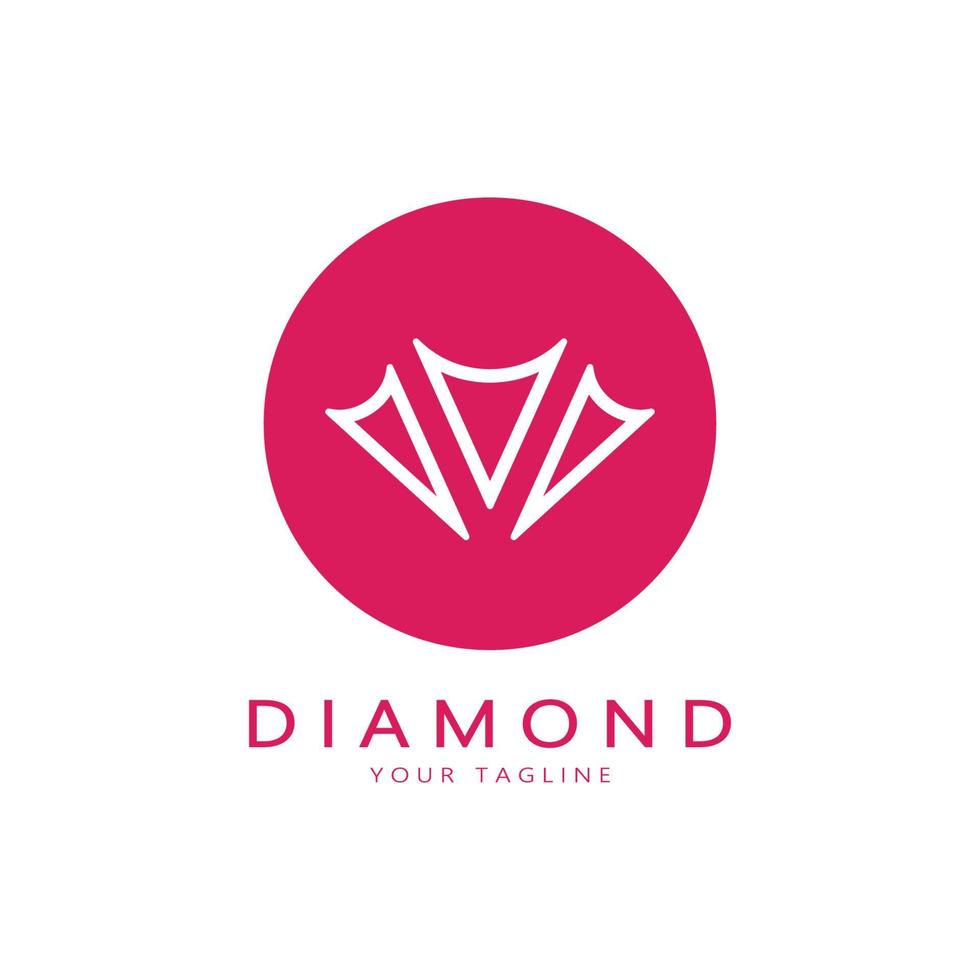 simples diamante abstrato logotipo, para negócios, crachá, jóias loja, ouro loja,aplicativo,vetor vetor