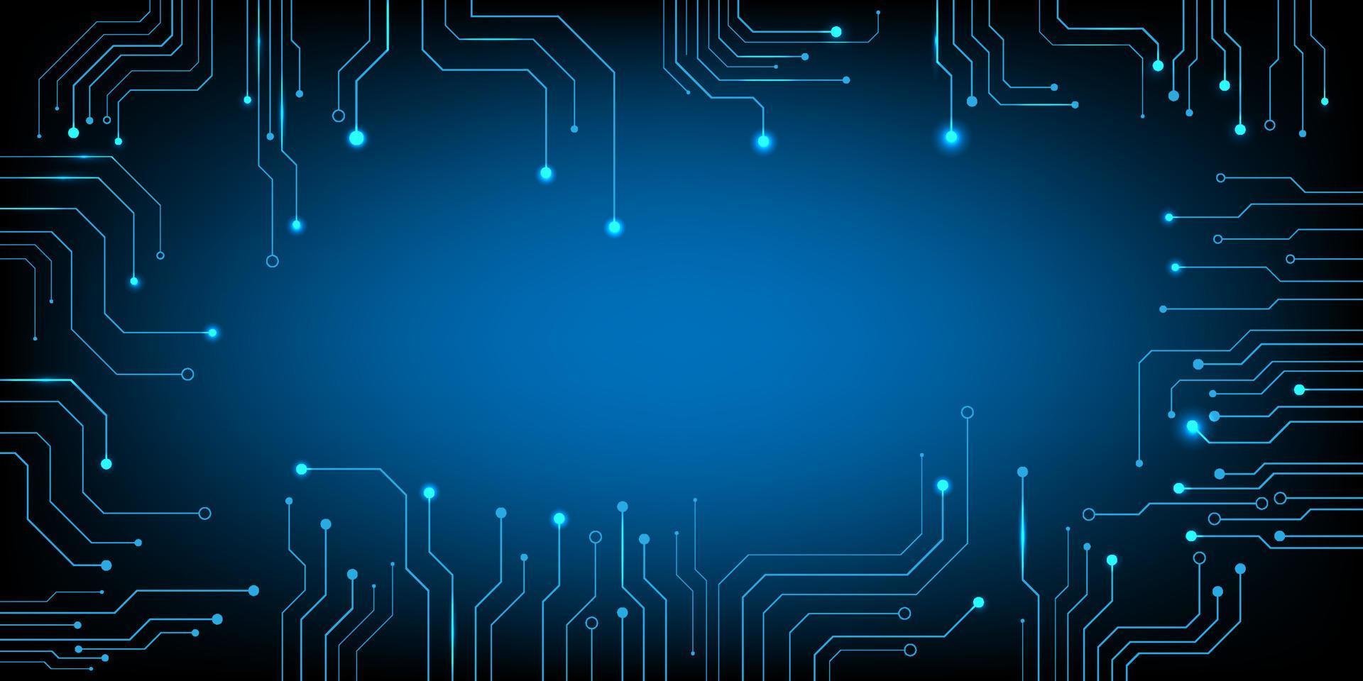 vetor de placa de circuito eletrônico de chip de computador para conceito de tecnologia e finanças e educação para o futuro