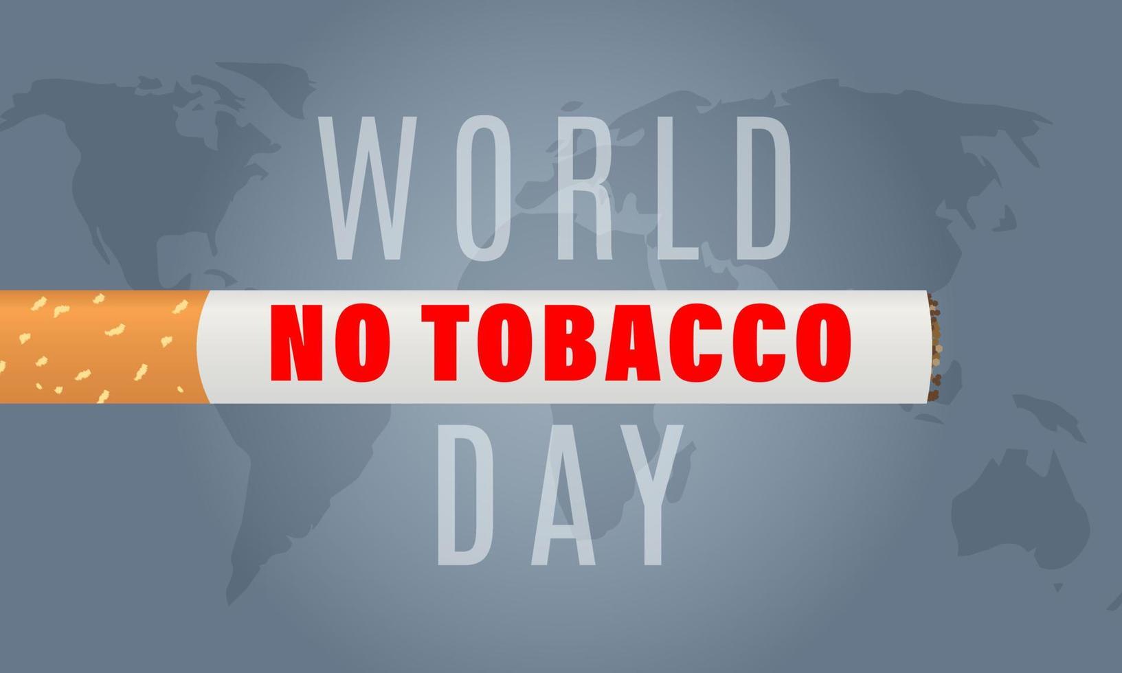 mundo não tabaco dia conceito modelo, poster ou bandeira vetor ilustração.