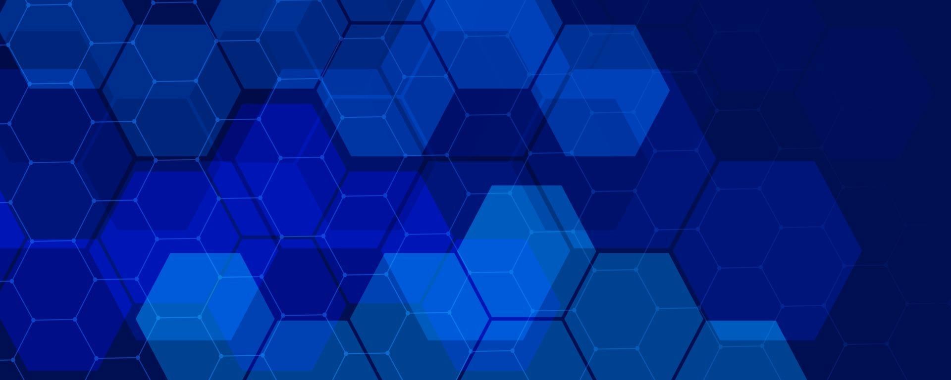 fundo de tecnologia abstrato hexagonal. ilustração vetorial vetor