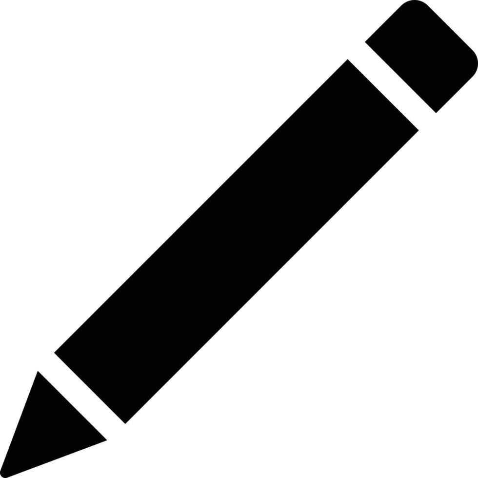 lápis isolado em branco . lápis ícone, editar ícone vetor para rede, computador e Móvel aplicativo