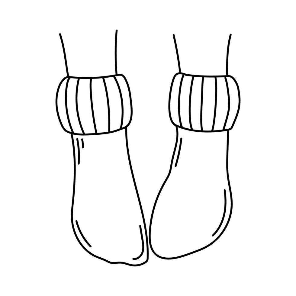 tricotado meias vetor ícone.