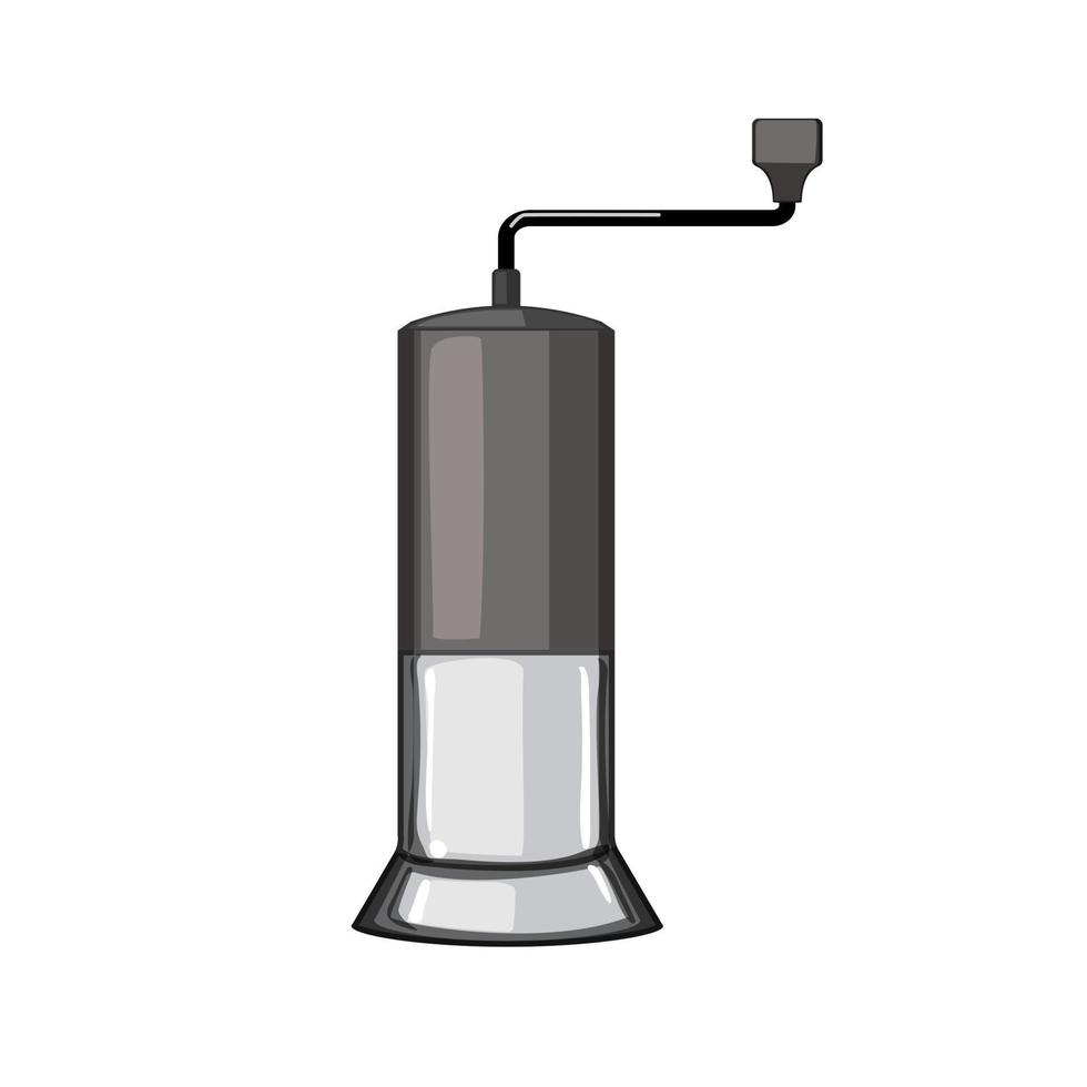 retro moinho café moedor manual desenho animado vetor ilustração