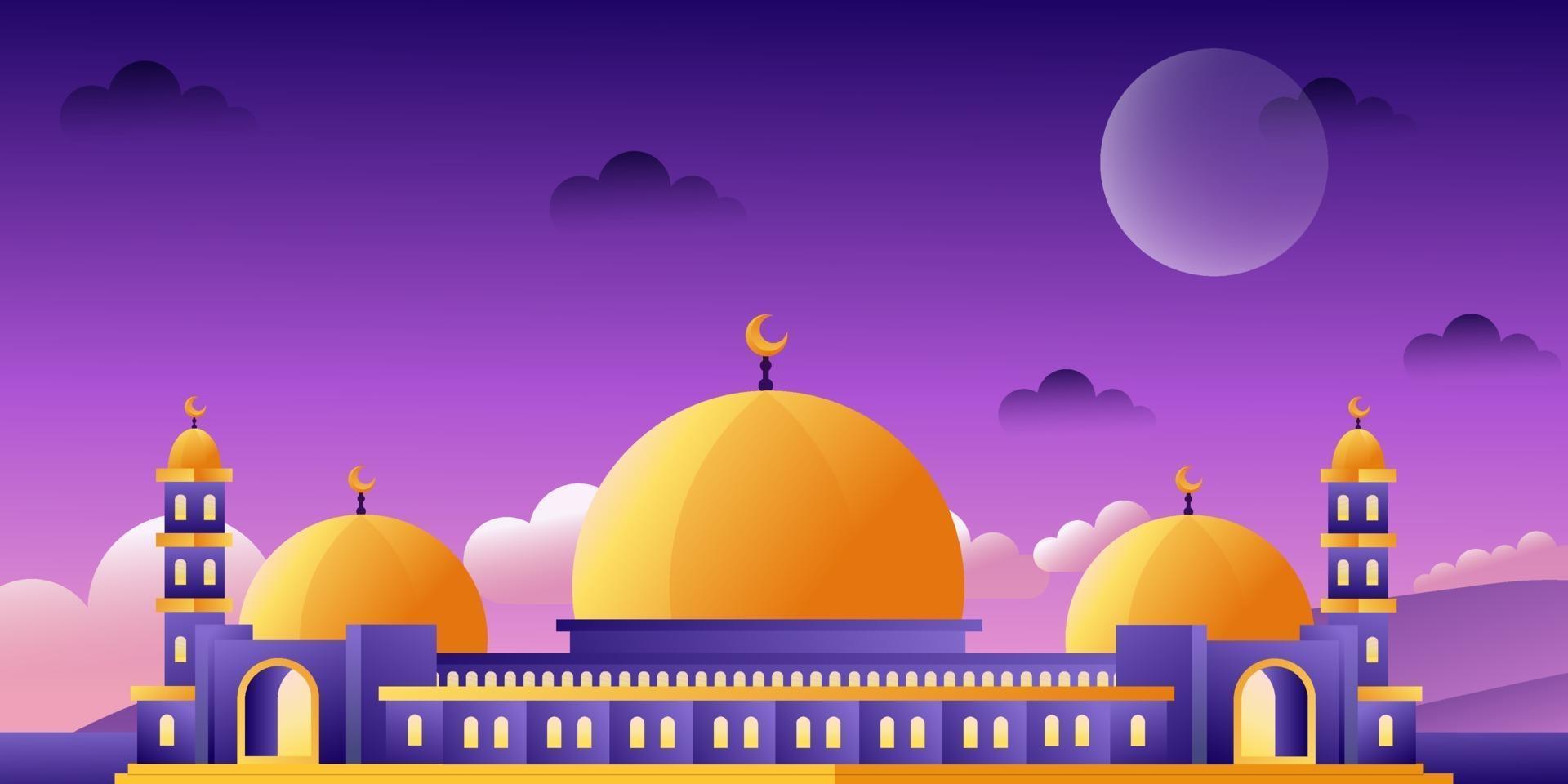 fundo do ramadã islâmico vetor