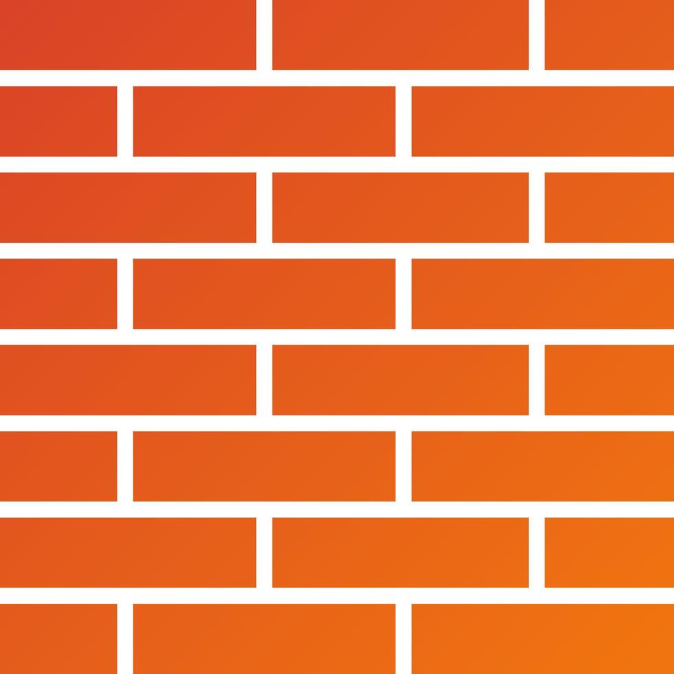 estilo de ícone do brickwall vetor
