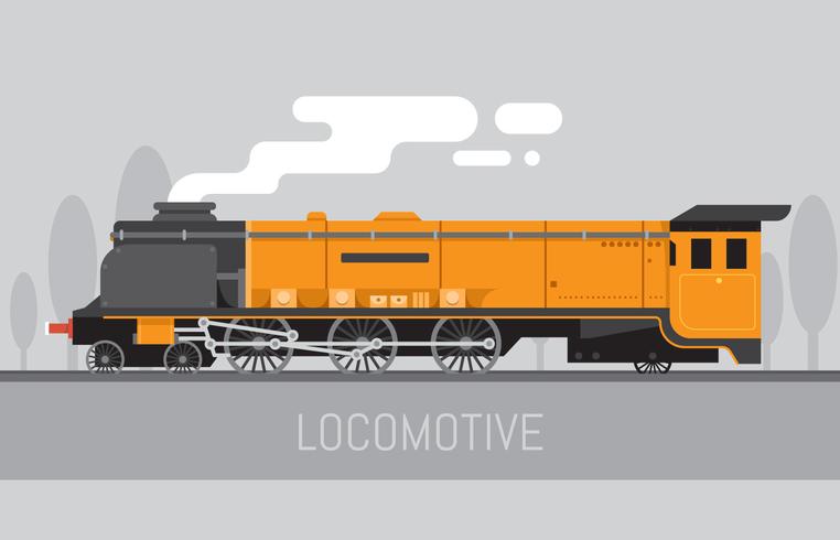 Clipart de locomotiva vetor