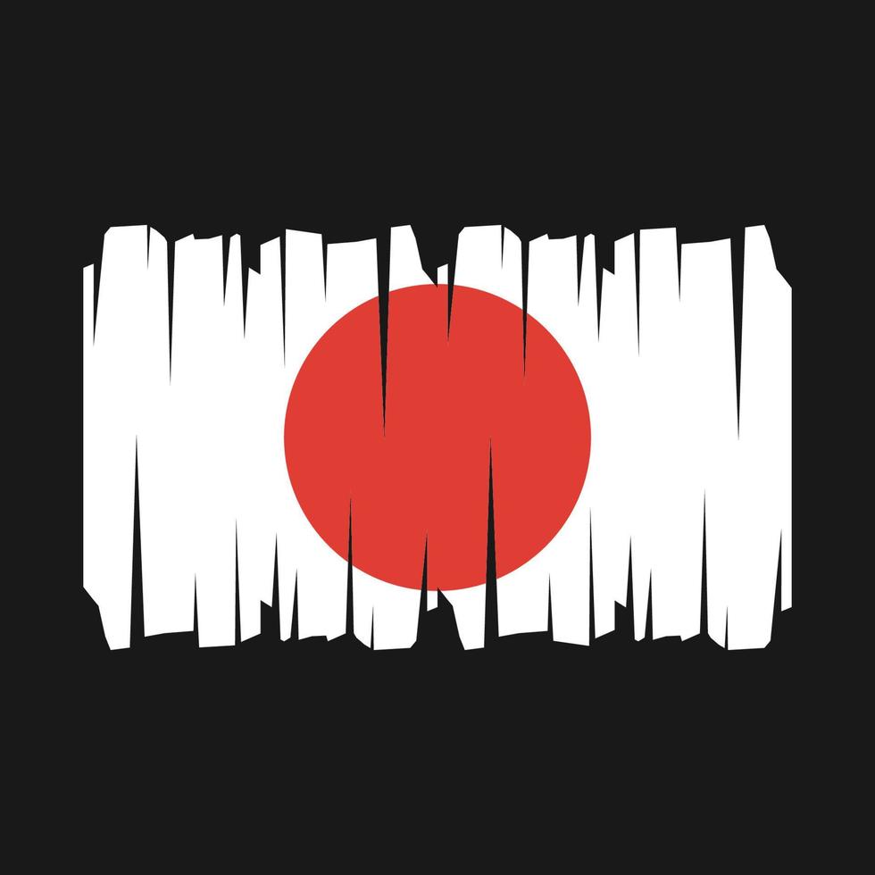 vetor bandeira do japão