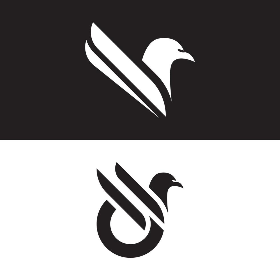 design de modelo de logotipo de águia vetor