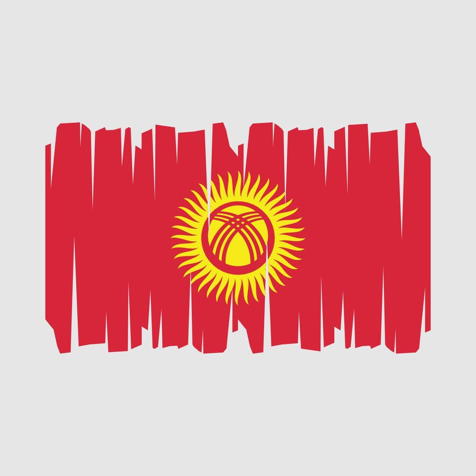 vetor de bandeira do Quirguistão