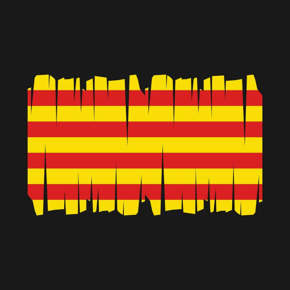 vetor bandeira da catalunha