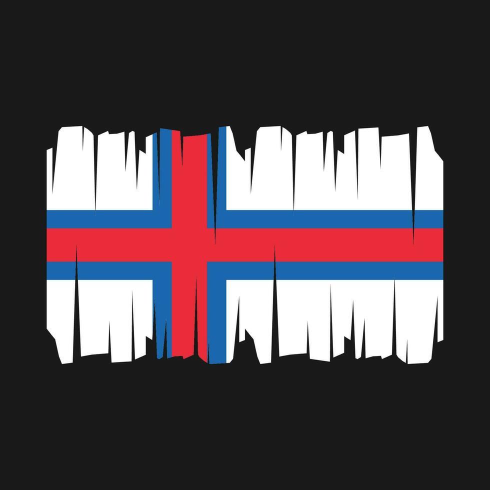 vetor de bandeira das ilhas faroe