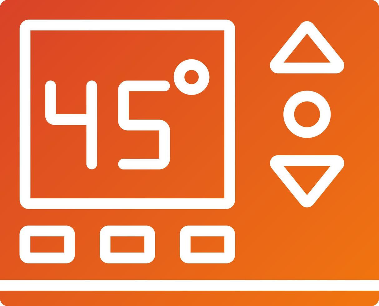 temperatura ao controle ícone estilo vetor