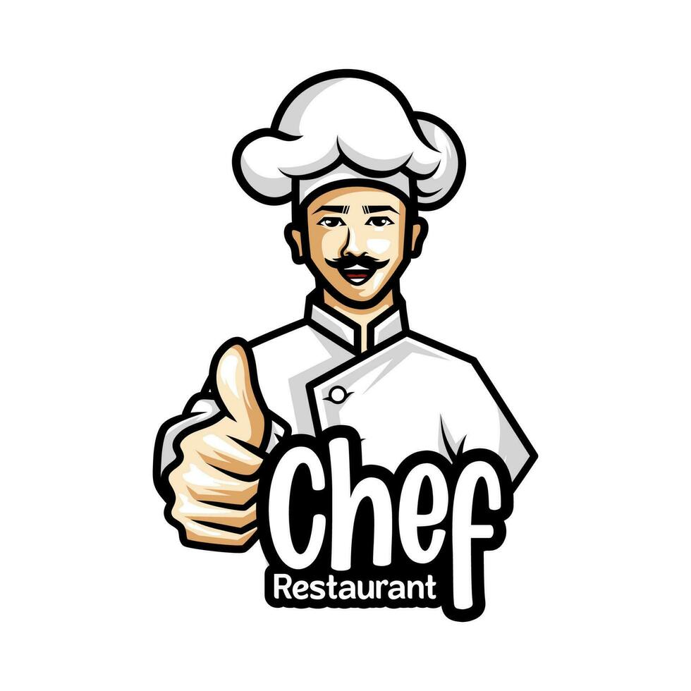 vetor do logotipo do chef