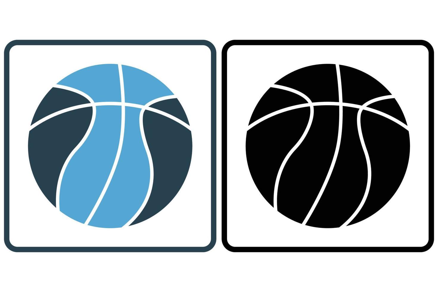 basquetebol ícone ilustração. ícone relacionado para esporte. sólido ícone estilo. simples vetor Projeto editável