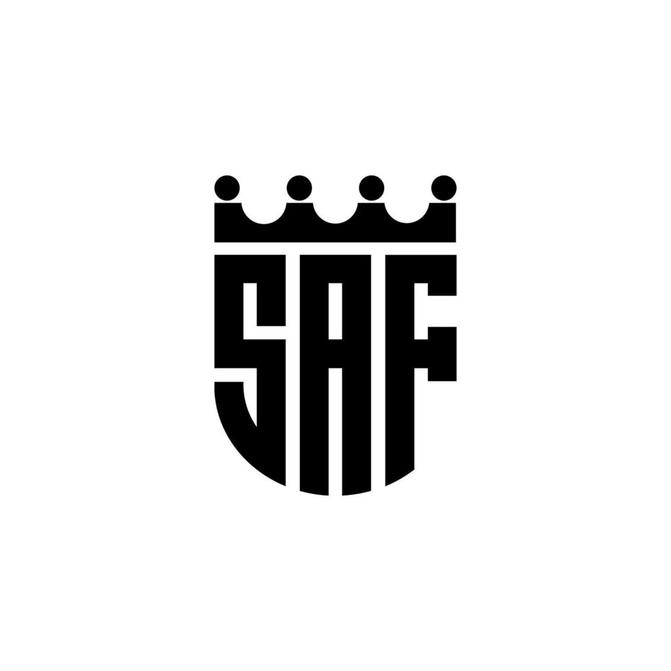 design de logotipo de carta saf na ilustração. logotipo vetorial, desenhos de caligrafia para logotipo, pôster, convite, etc. vetor