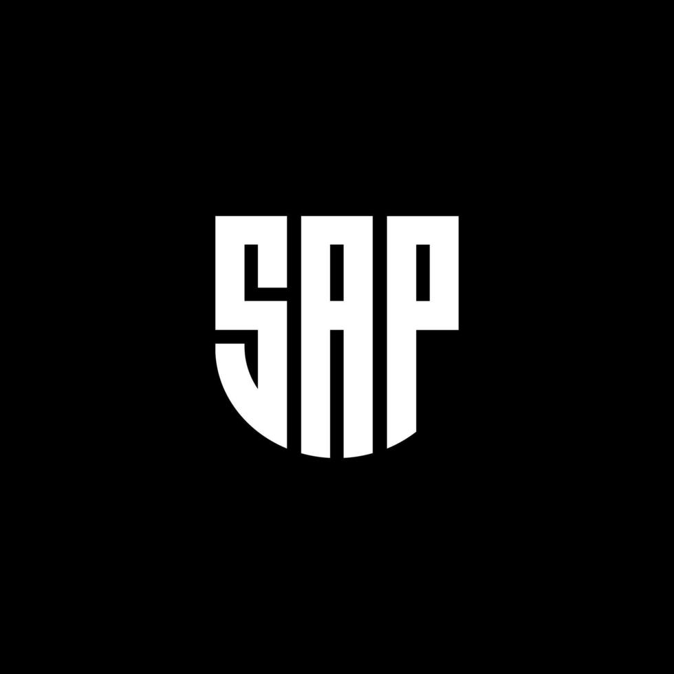 design de logotipo de carta sap na ilustração. logotipo vetorial, desenhos de caligrafia para logotipo, pôster, convite, etc. vetor