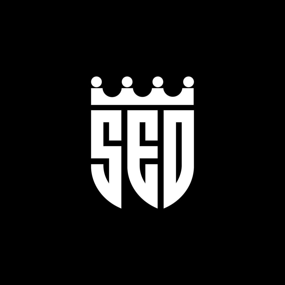 design de logotipo de carta seo na ilustração. logotipo vetorial, desenhos de caligrafia para logotipo, pôster, convite, etc. vetor