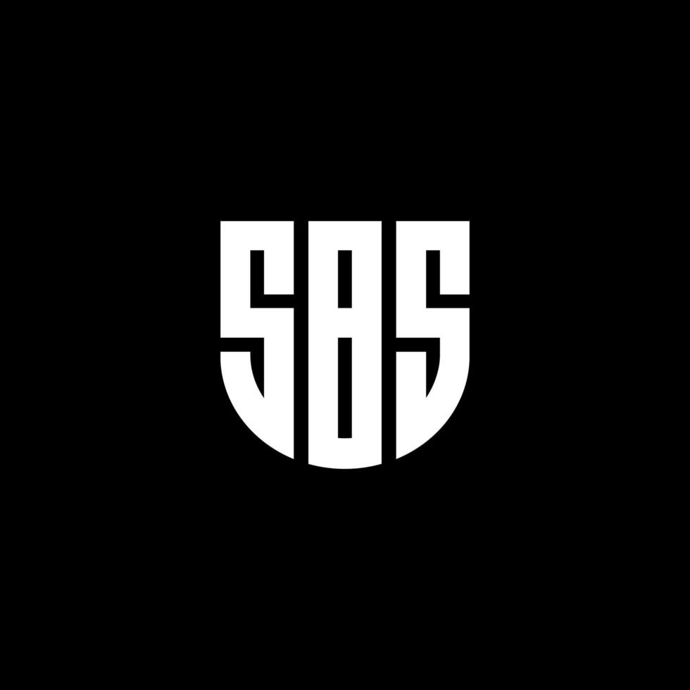 design de logotipo de carta sbs na ilustração. logotipo vetorial, desenhos de caligrafia para logotipo, pôster, convite, etc. vetor