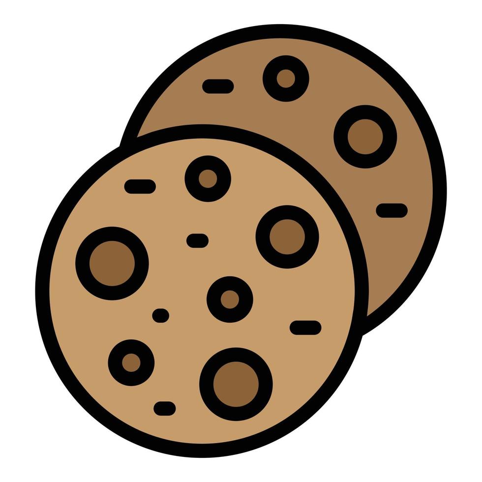 escola biscoitos ícone vetor plano