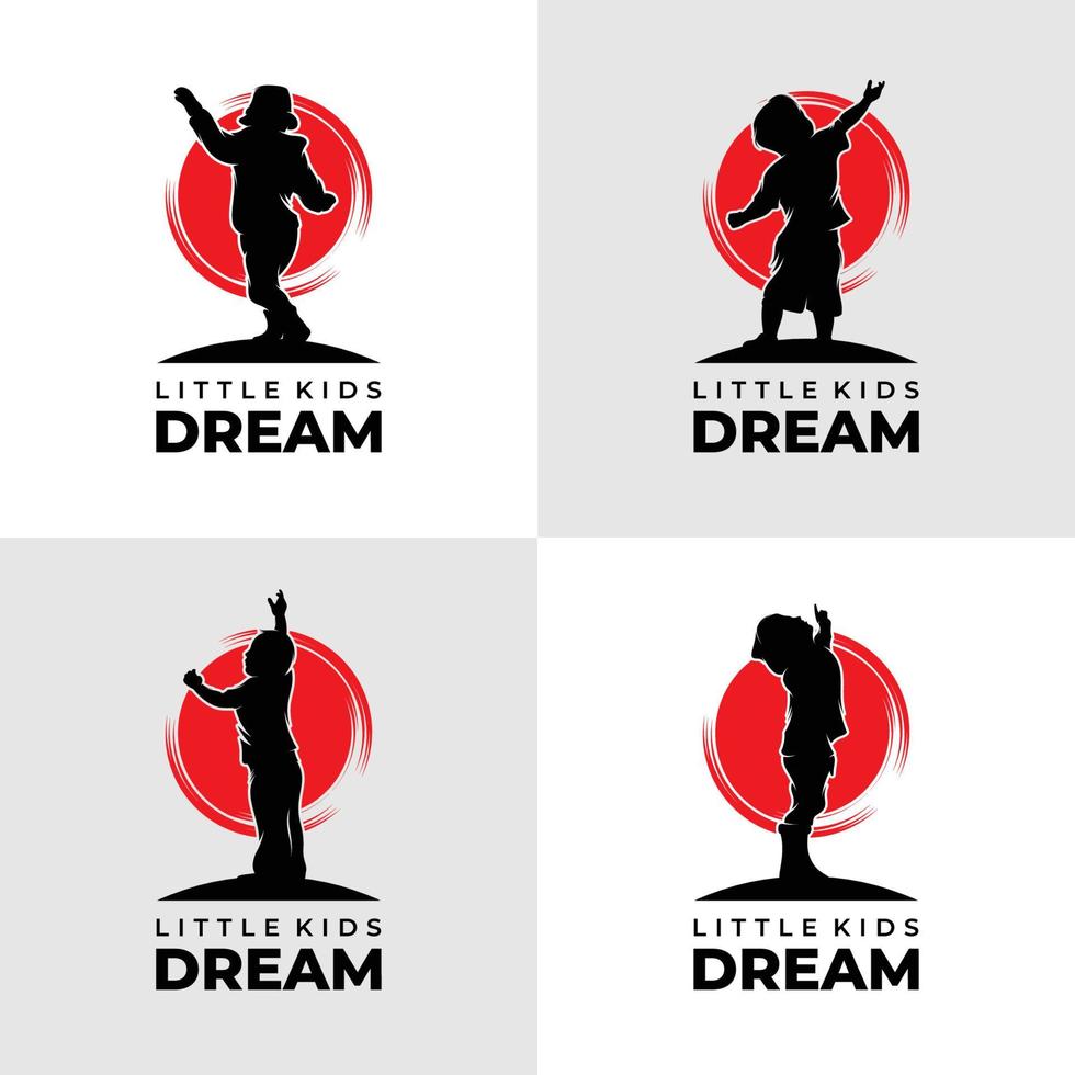 coleção do criança sonhos logotipo Projeto vetor