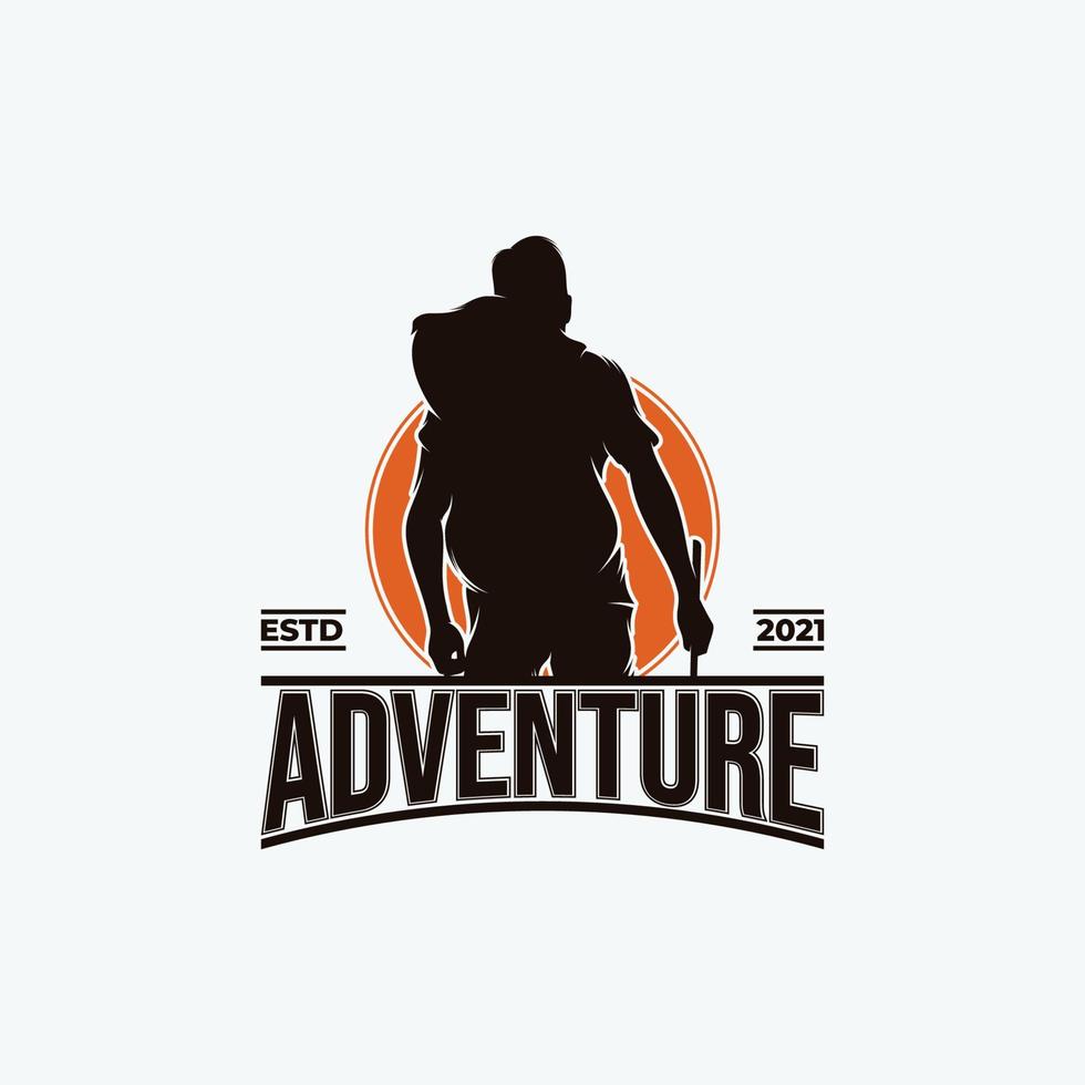aventura caminhada logotipo Projeto inspiração vetor
