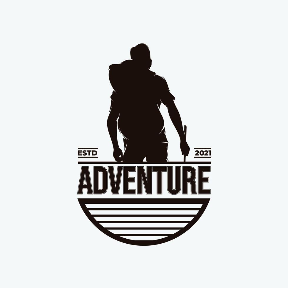 aventura caminhada logotipo Projeto inspiração vetor