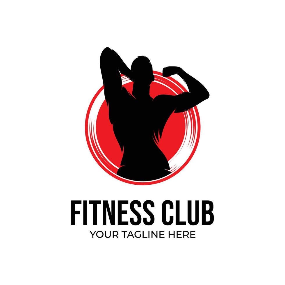 ilustração de design de logotipo de fitness vetor