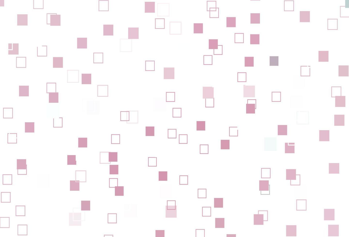 textura de vetor rosa claro com estilo retangular.