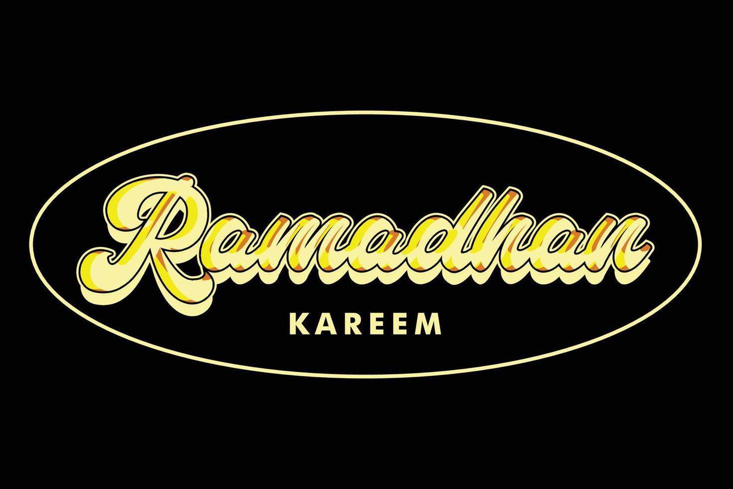 texto efeito Ramadhan vetor