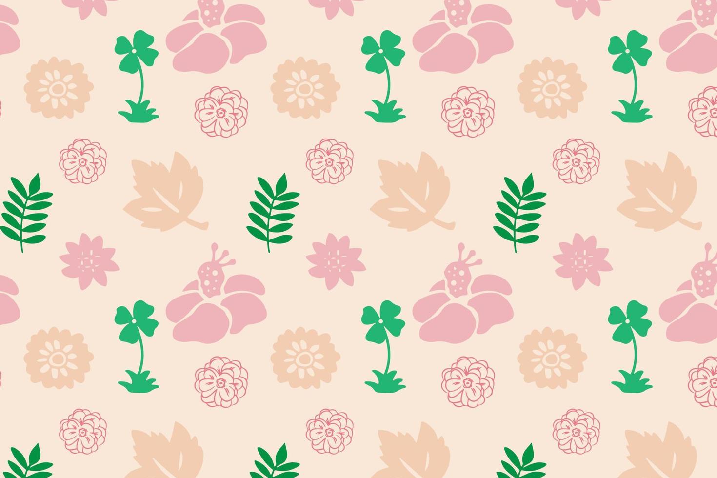 fundo desatado lindo floral padronizar dentro Primavera para casamento, aniversário, aniversário e Festa. Projeto para bandeira, poster, cartão, convite e página de recados vetor