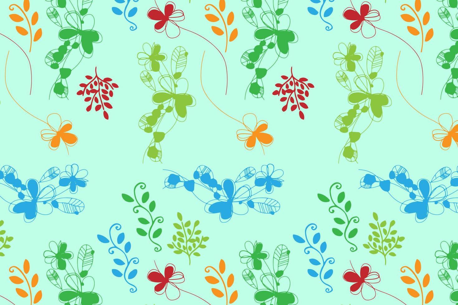 fundo desatado lindo floral padronizar dentro Primavera para casamento, aniversário, aniversário e Festa. Projeto para bandeira, poster, cartão, convite e página de recados vetor