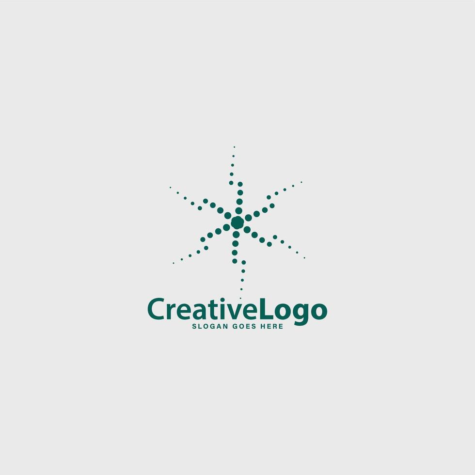 abstrato geométrico ponto círculo espiral logotipo companhia o negócio vetor