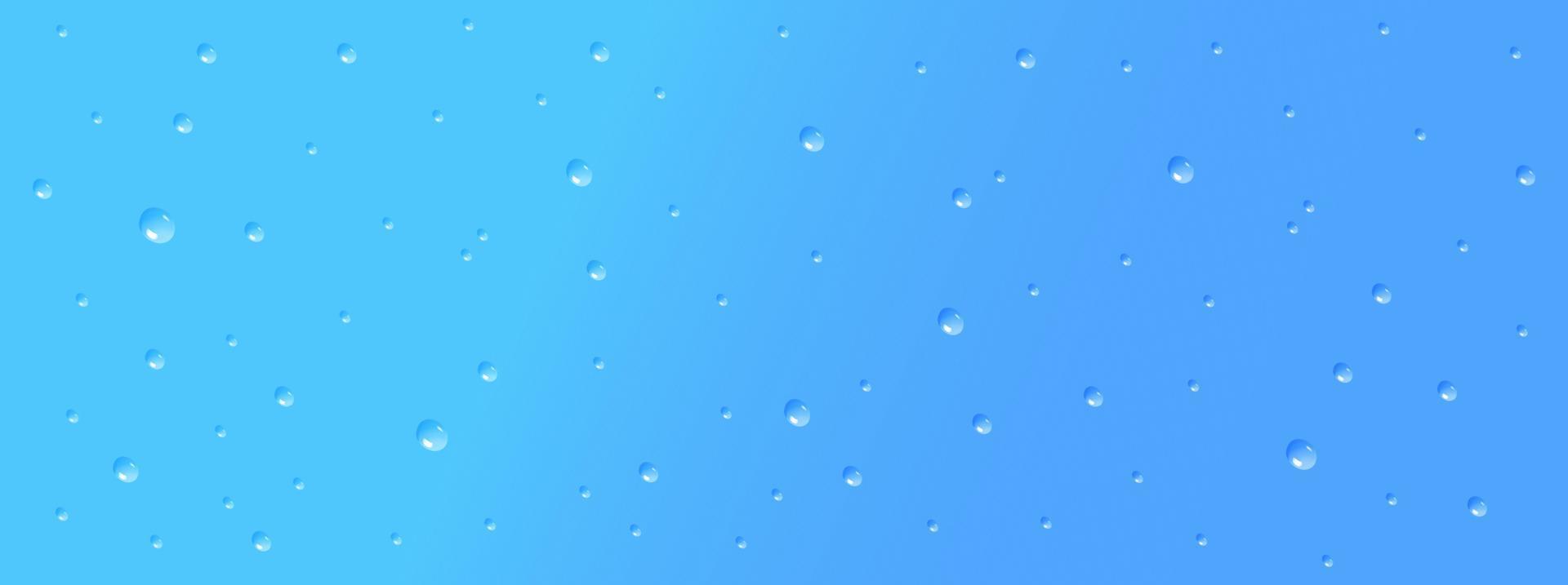 água gotas em azul fundo vetor ilustração