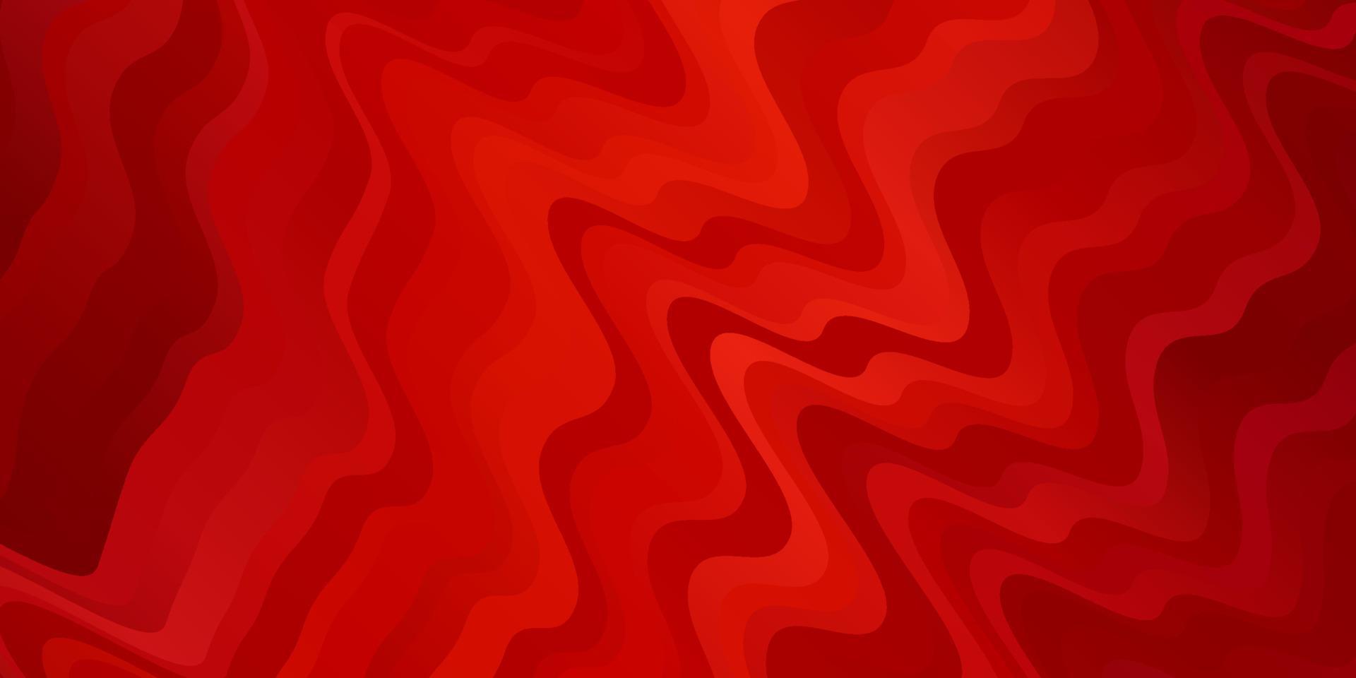 pano de fundo vector vermelho claro com linhas dobradas.