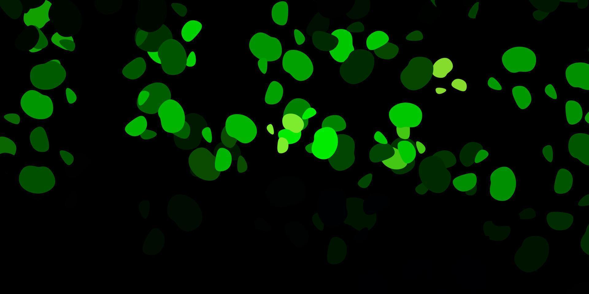padrão de vetor verde escuro com formas abstratas.