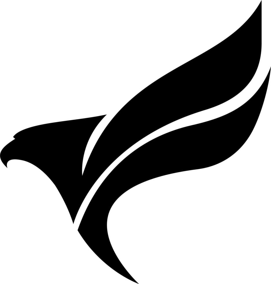 Águia logotipo simples vetor