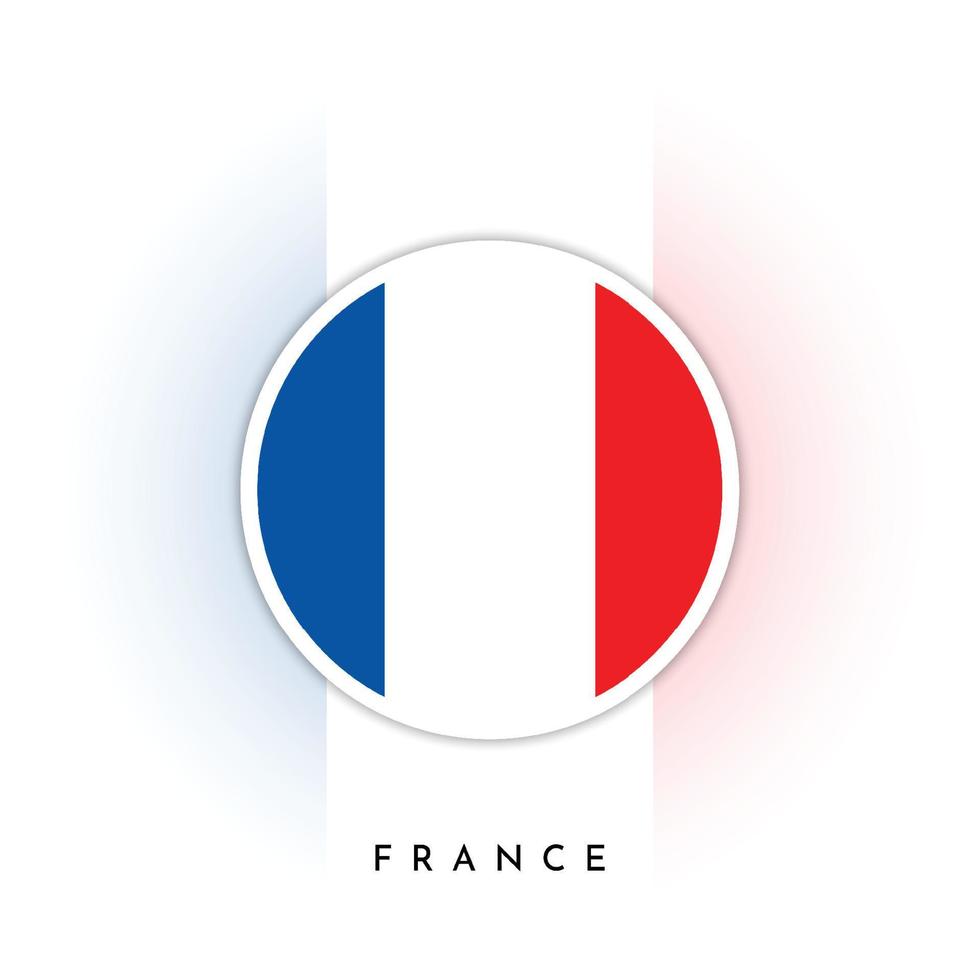 França volta bandeira Projeto vetor