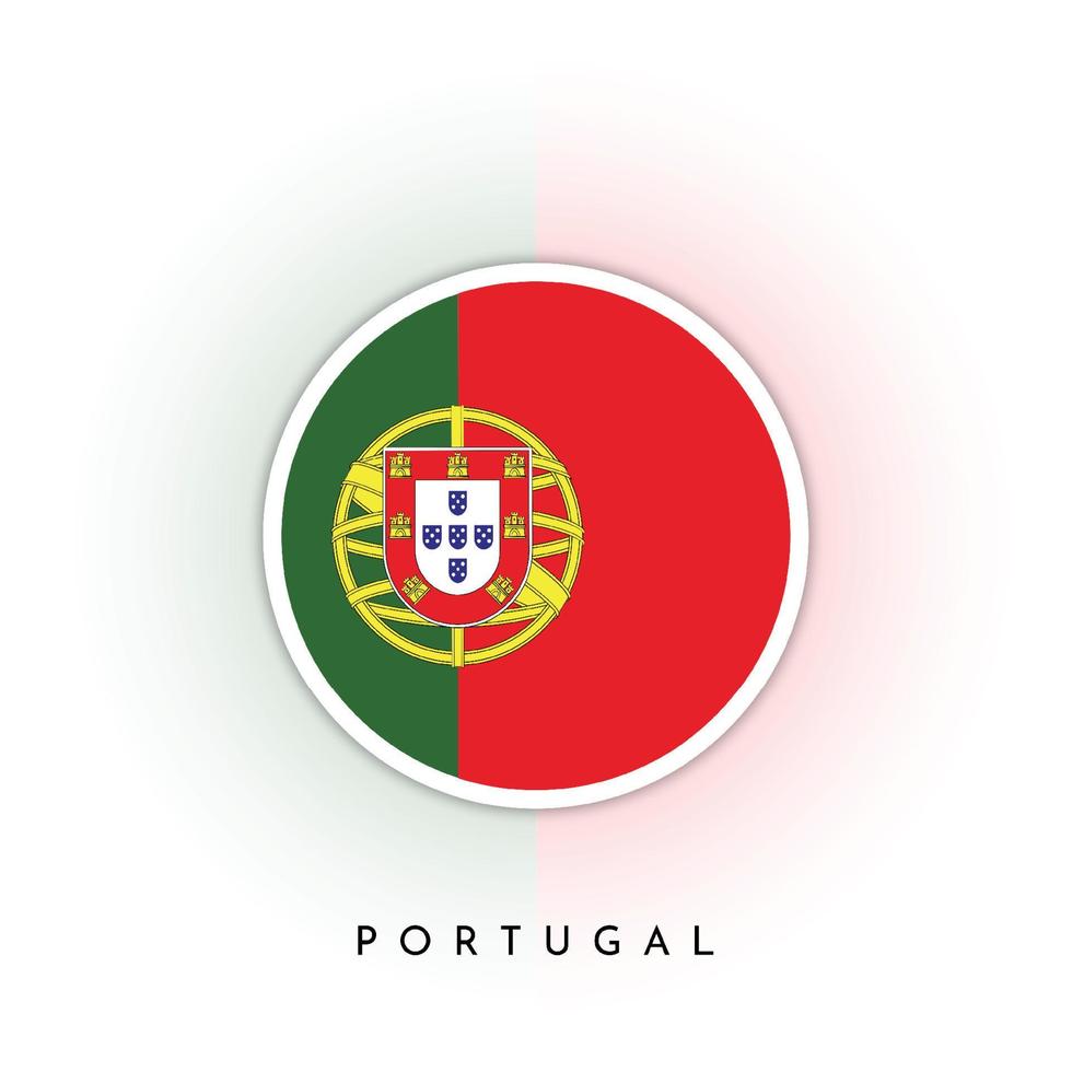 Portugal bandeira volta Projeto vetor
