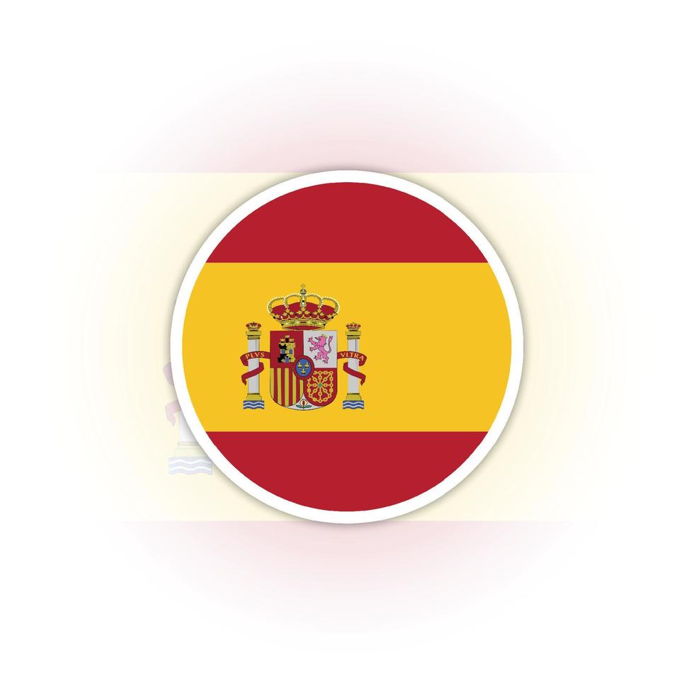 Espanha bandeira volta Projeto vetor