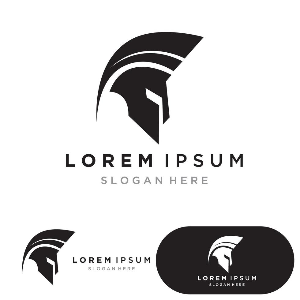 vetor de designs de ícone de logotipo espartano