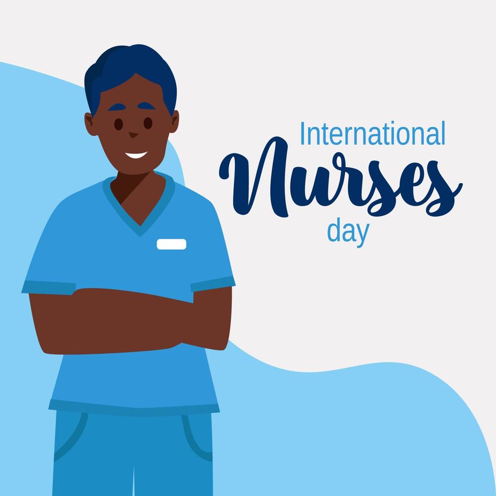 nacional enfermeiras semana é observado dentro Unidos estados Formato 6º para 12º do pode do cada ano, para marca a contribuições este enfermeiras faço para sociedade. vetor ilustração.