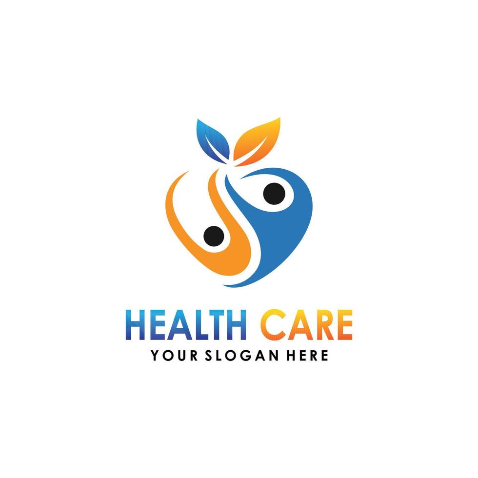 cuidados de saúde e médico logotipo modelo ícone vetor