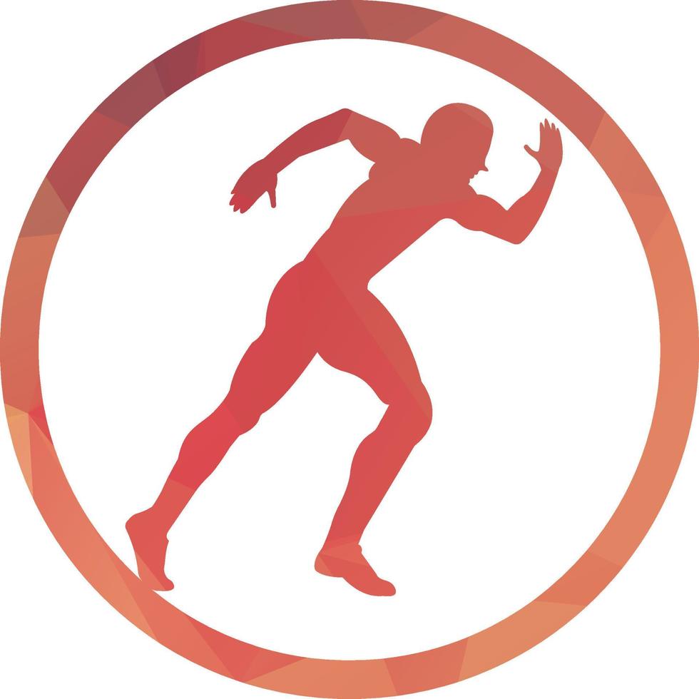 vetor de modelo de design de tratamento de fisioterapia com corrida de pessoas. saúde colorida do vetor. logotipo da clínica de fisioterapia. logo fisioterapia