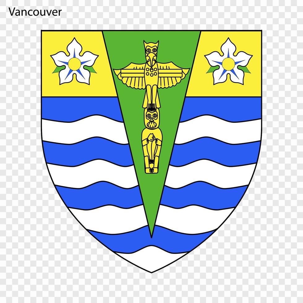 emblema do Vancouver. vetor