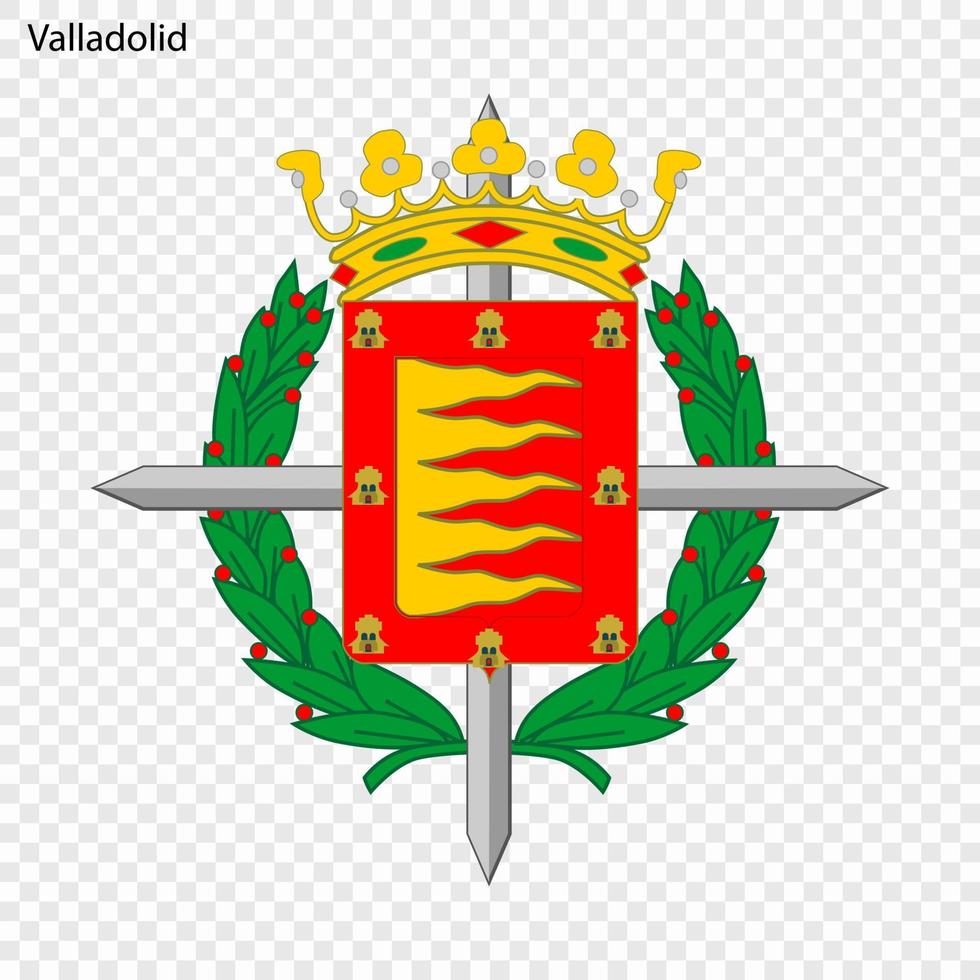 emblema do valladolid. cidade do Espanha vetor