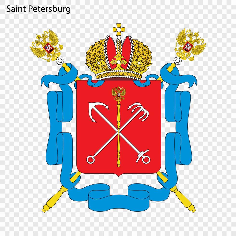 emblema do santo petersburgo. vetor ilustração