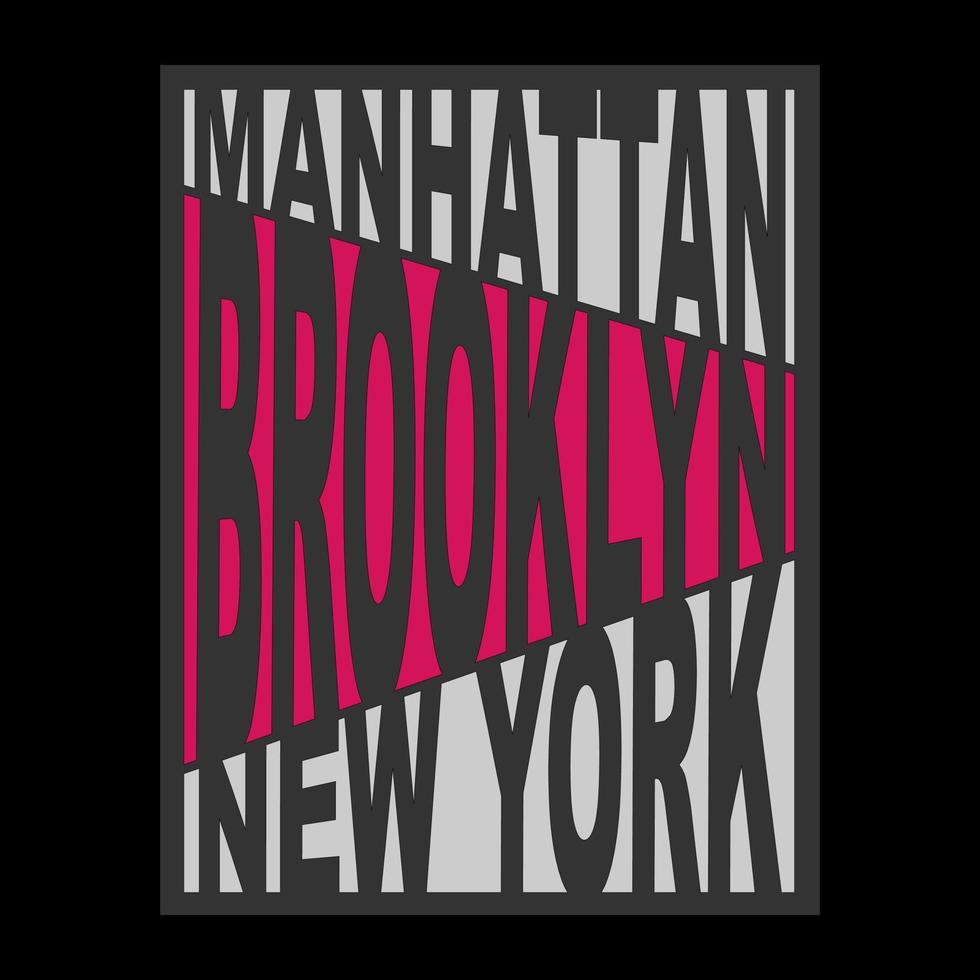 Brooklyn texto vetor logotipo tipografia Projeto