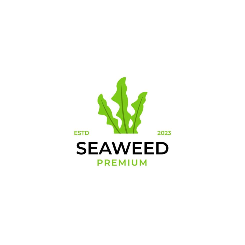 plano algas marinhas logotipo Projeto conceito vetor ilustração idéia