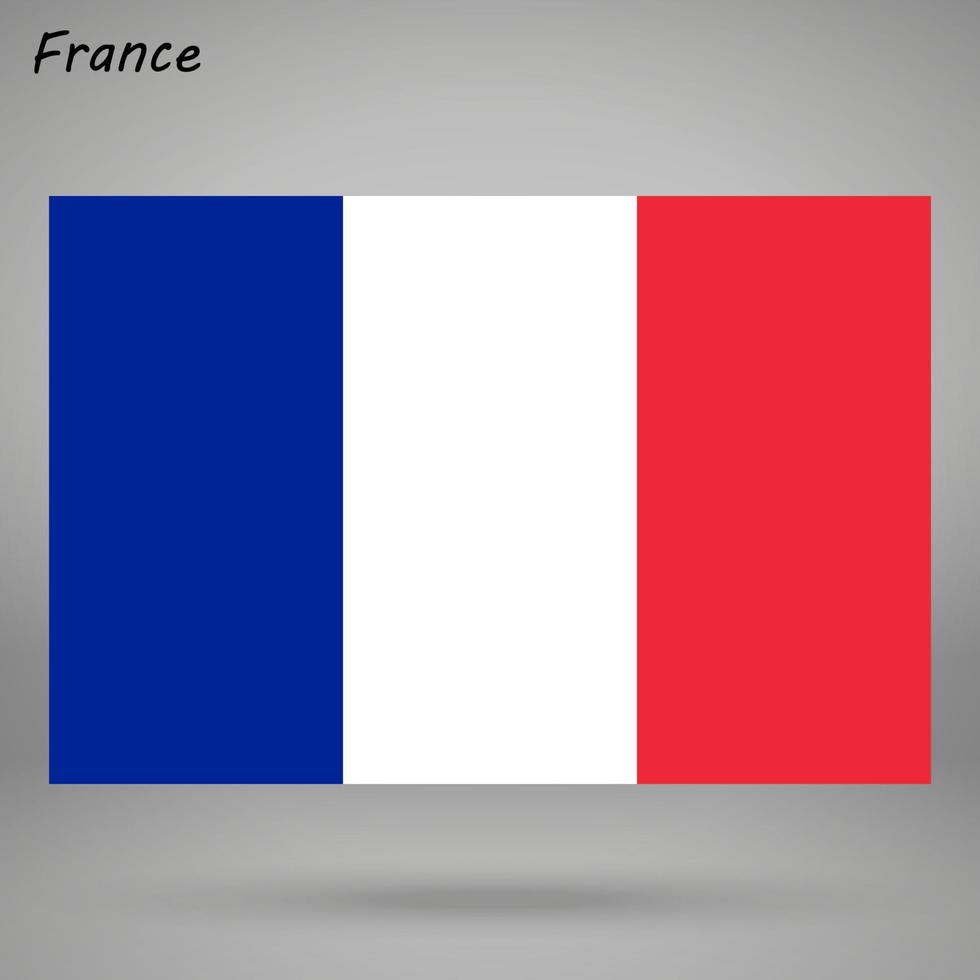 França simples bandeira isolado . vetor ilustração